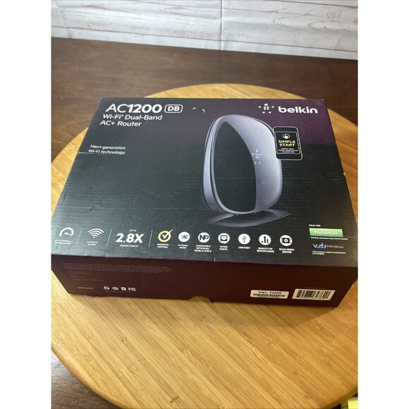 Belkin AC 1200 DB Wi-Fi Dual-Band AC+ Gigabit Router Ethernet F9K1123V2 In box - Picture 6 of 7